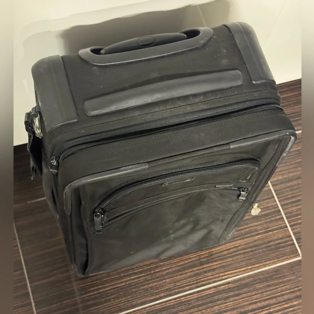 TUMI Black Rolling Carry-On Suitcase